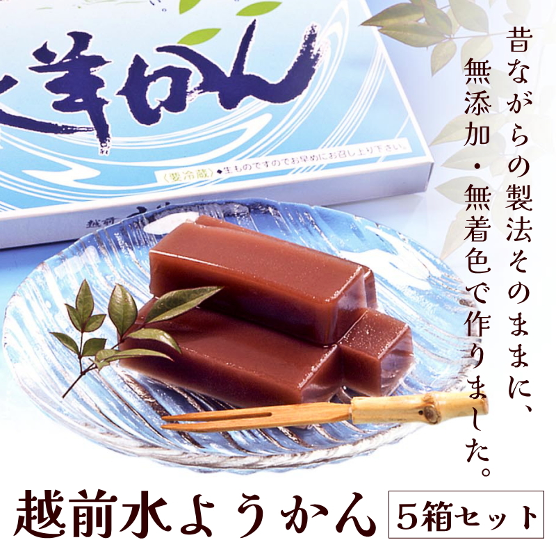 越前水ようかん450ｇ×5箱